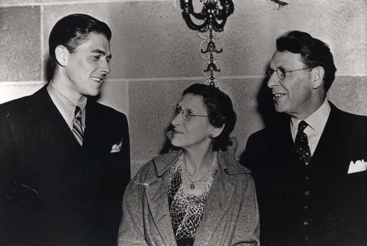 1937-1938 Ronald Reagan with Nelle Reagan and Jack Reagan in California